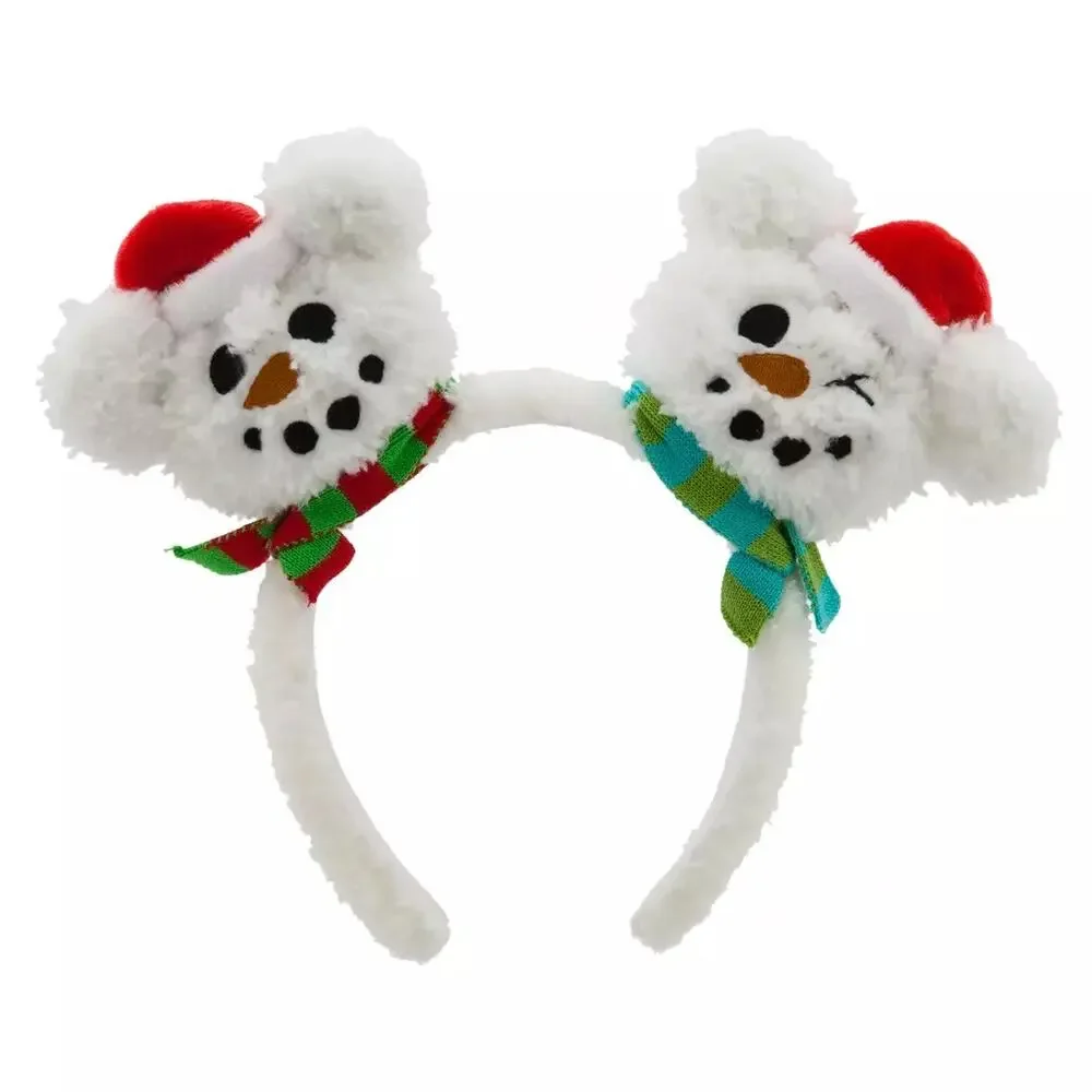 Mickey Mouse Snowman Holiday Ear Headband for Adults NWT